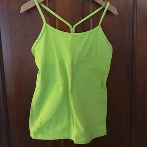 Lululemon lime green athletic top